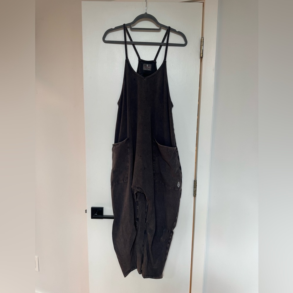 Free People Movement Charcoal Onesie
